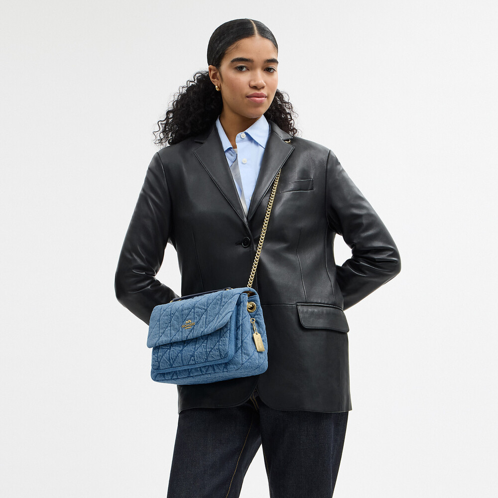 Coach Outlet Elodie Crossbody Bag In Regenerative Cotton With Quilting